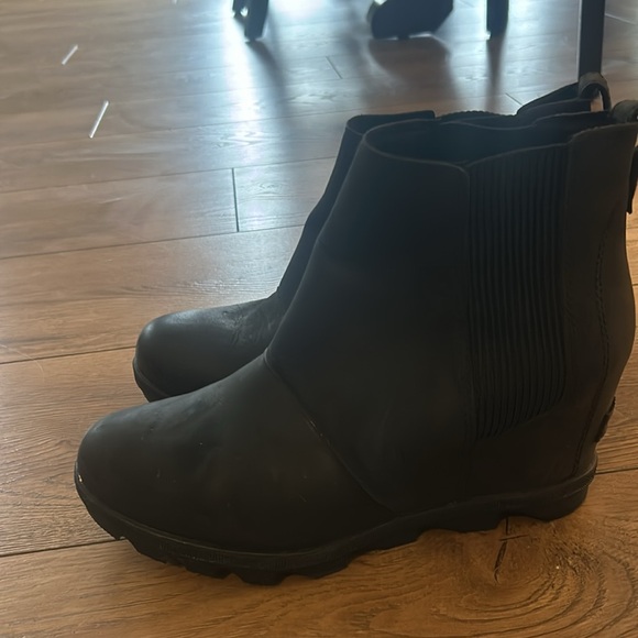 SOREL black chelsea wedge boot - Picture 2 of 4